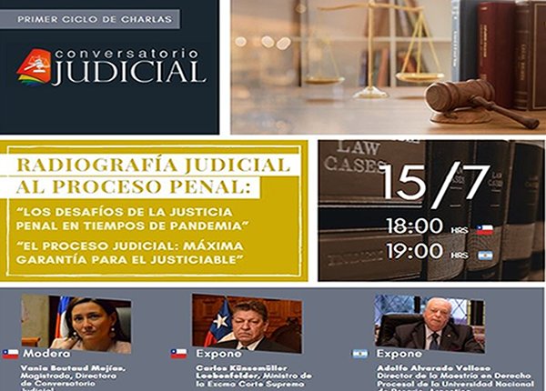 RADIOGRAFÍA JUDICIAL AL PROCESO PENAL, WEBINAR ORGANIZADO POR CONVERSATARIO JUDICIAL (CENTRO DE ESTUDIOS).