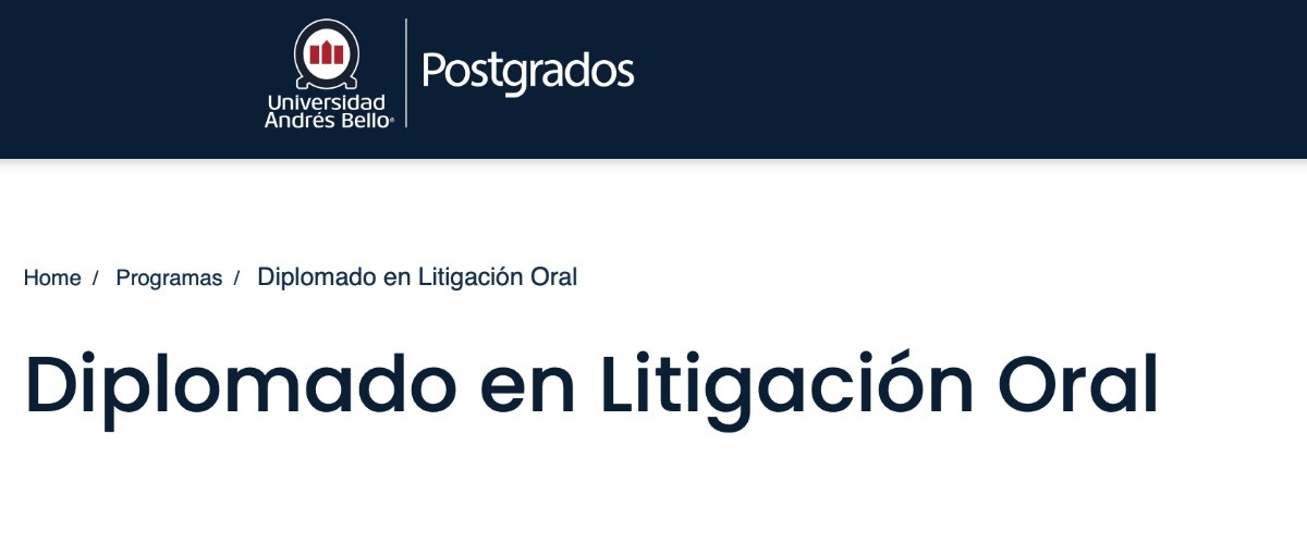 Diplomado en Litigación Oral